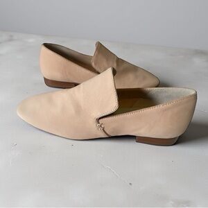 1.State Women's Sz 7 Soft nubuck Leather Slip On Willasa Loafers PINK Comfort